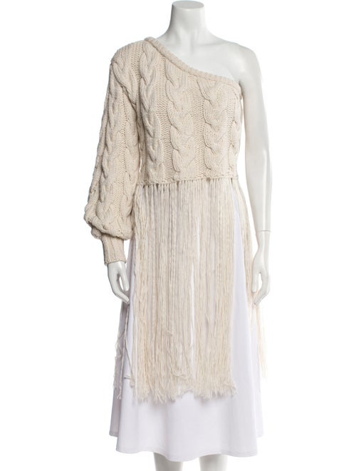 Alejandra Alonso Rojas Cashmere One-Shoulder Sweater