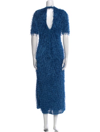 Alejandra Alonso Rojas V-Neck Long Dress