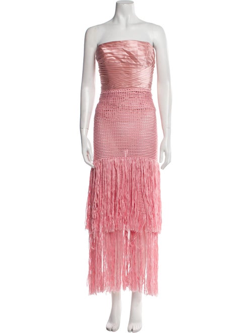 Alejandra Alonso Rojas Silk Midi Length Dress