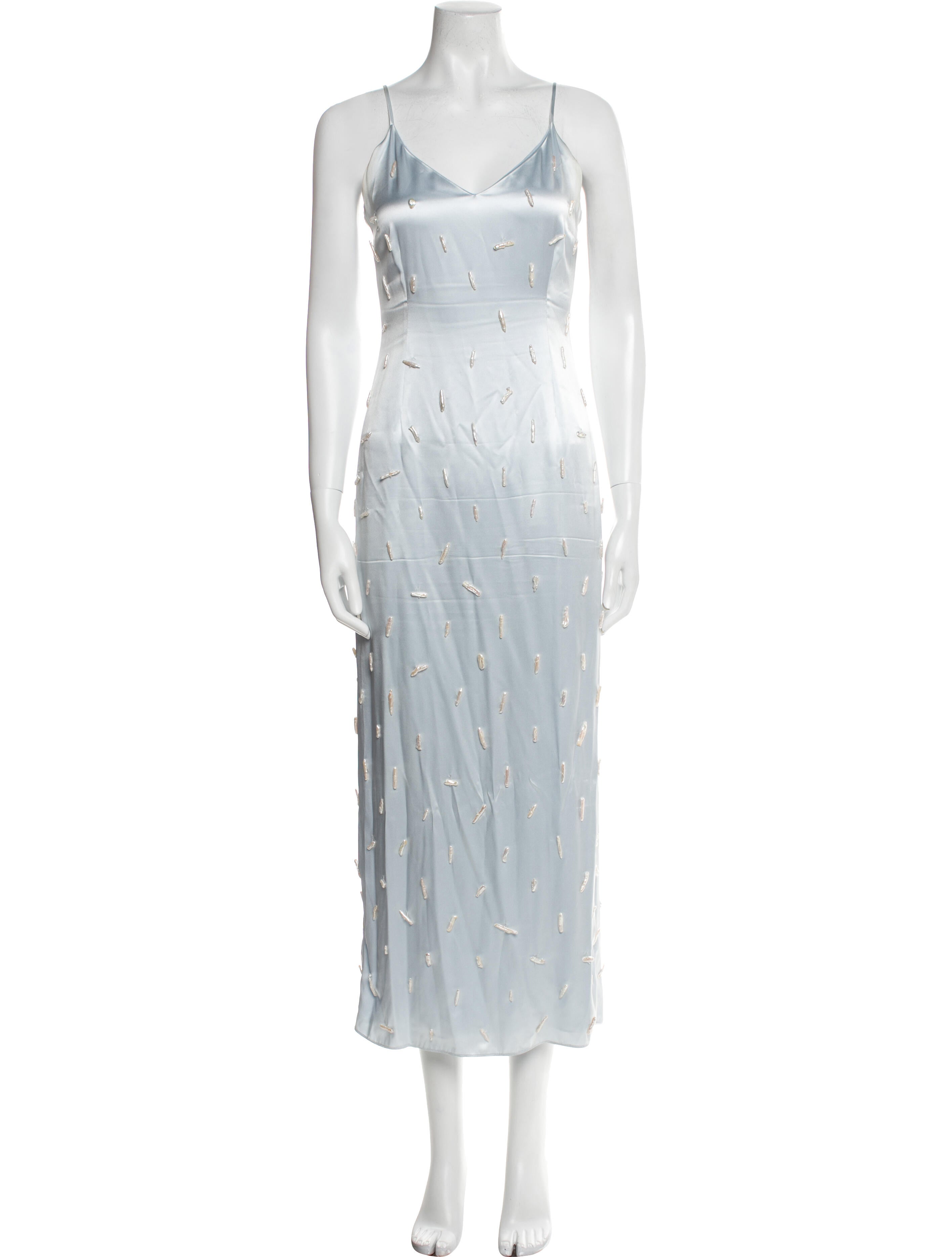 Alejandra Alonso Rojas Silk Long Dress