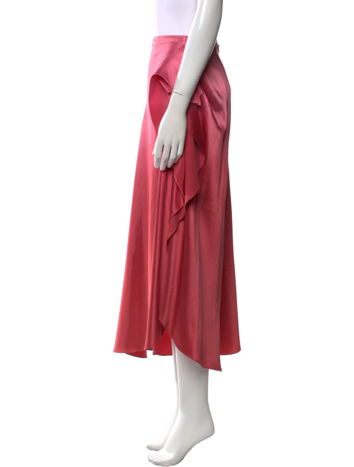 Alejandra Alonso Rojas Silk Midi Length Skirt