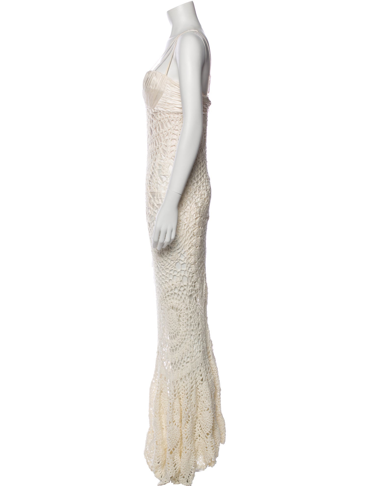 Alejandra Alonso Rojas Crochet Long Dress