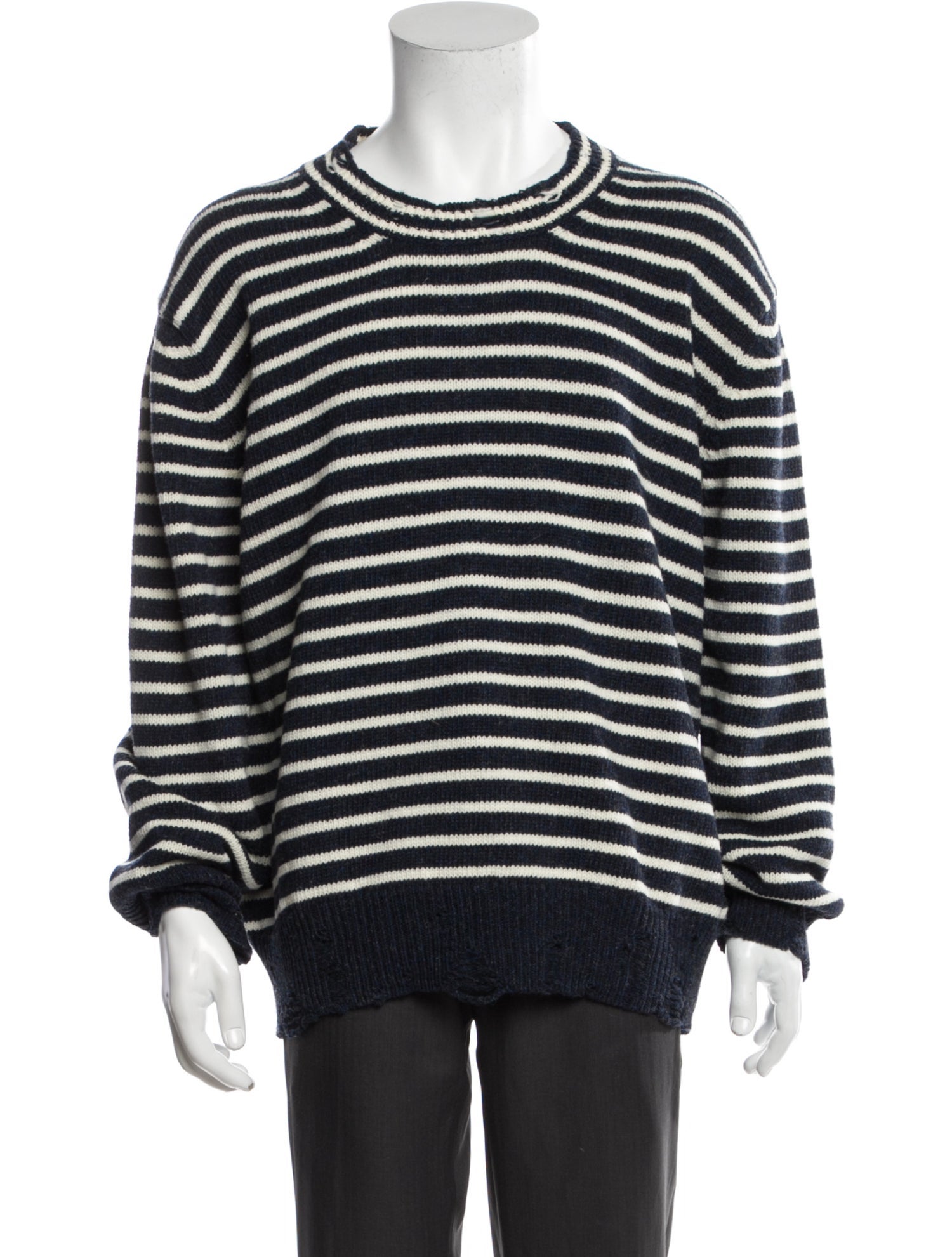 Kenzo Wool Striped Pullover - Green Sweaters, Clothing