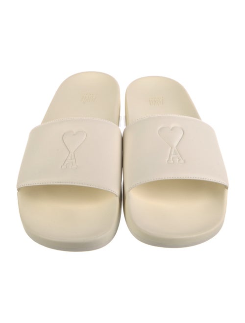 AMI Leather Slides