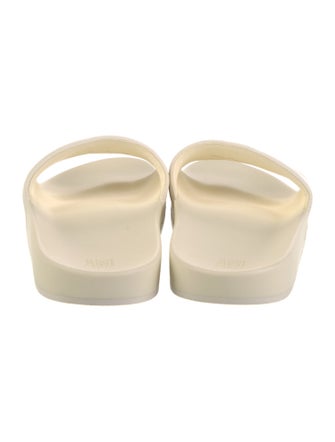 AMI Leather Slides