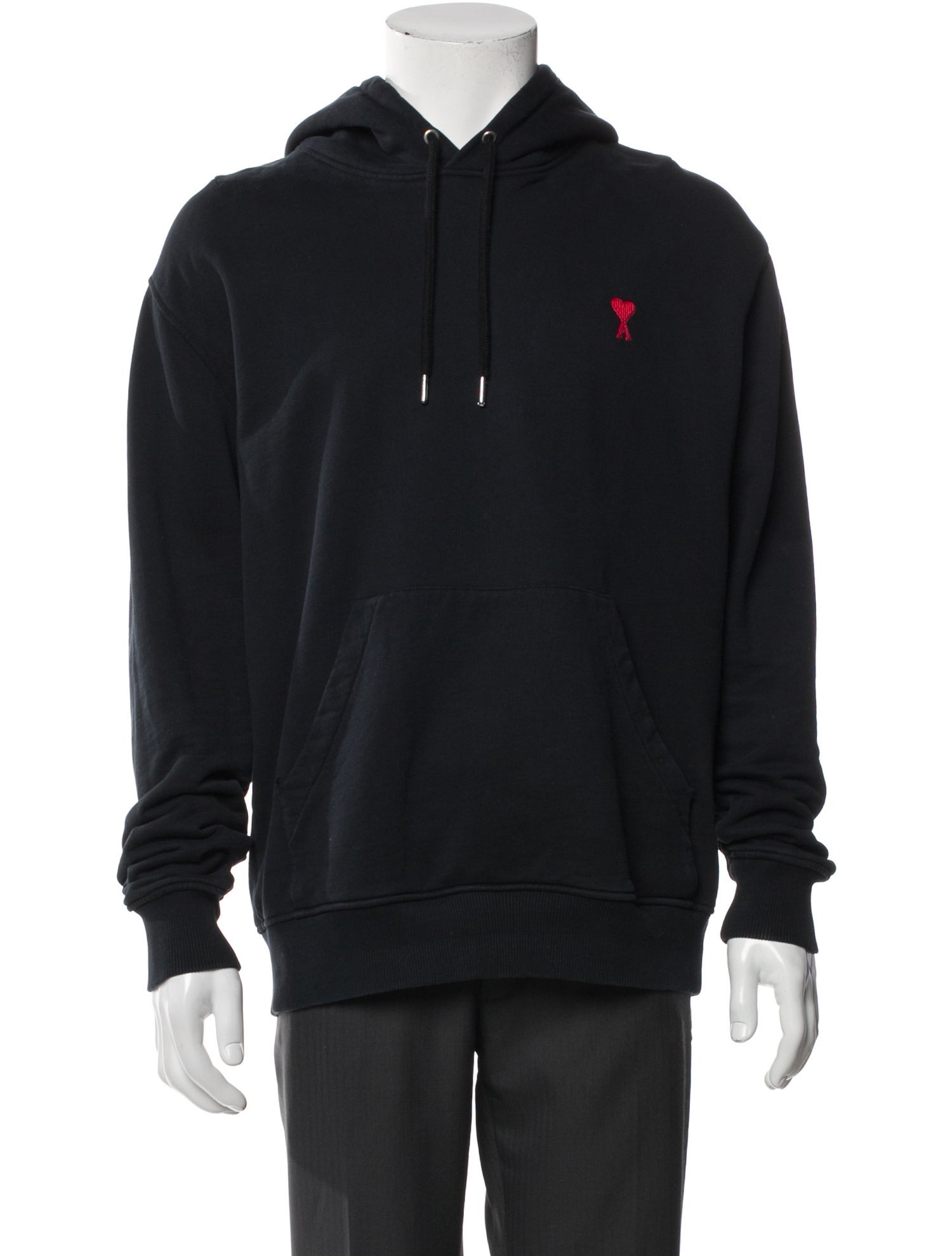 AMI Graphic Print Crew Neck Hoodie