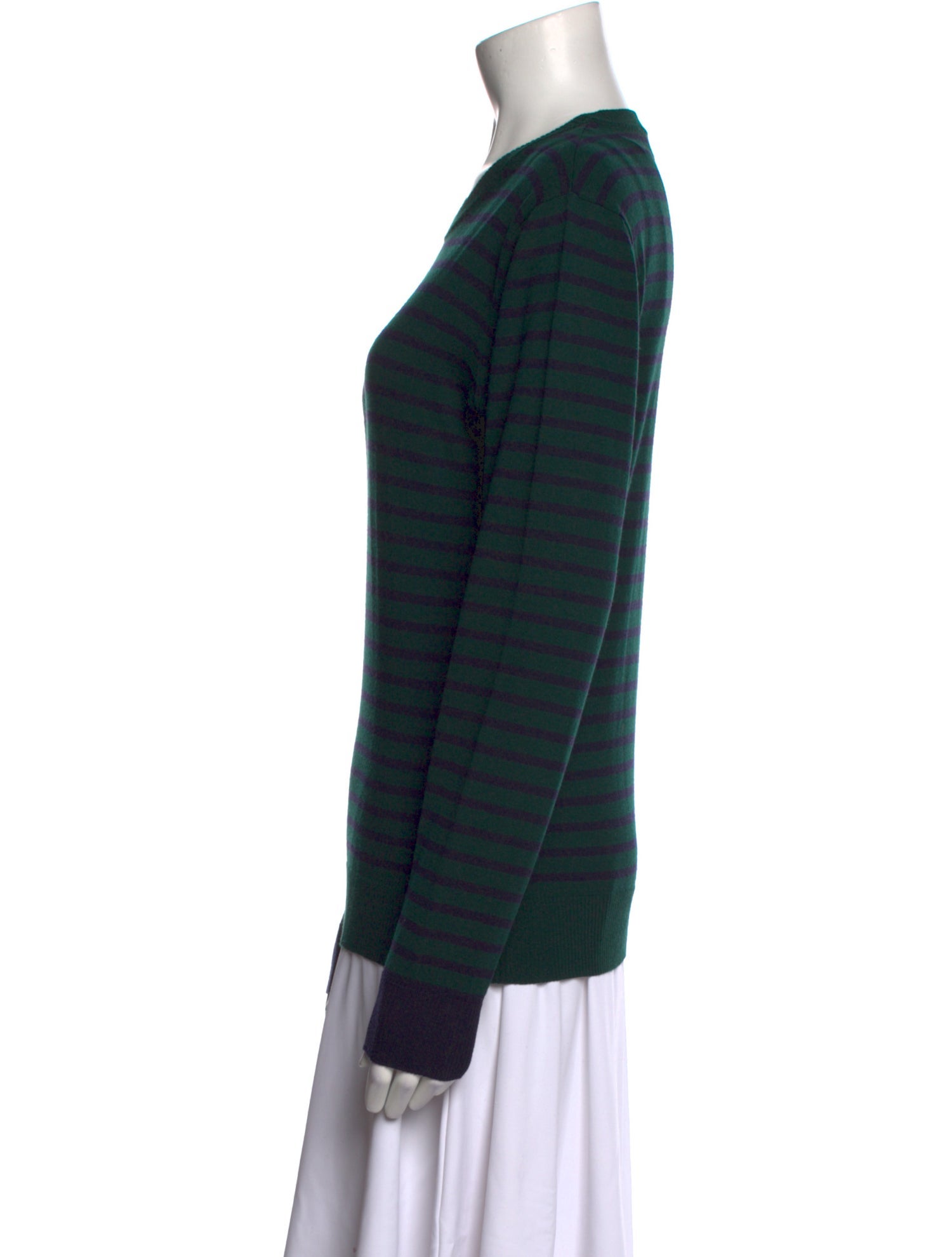 AMI Striped Crew Neck Sweater