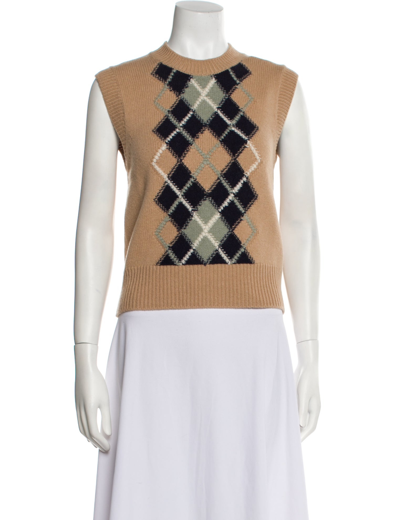 AMI Alexandre Mattiussi Merino Wool Printed Vest