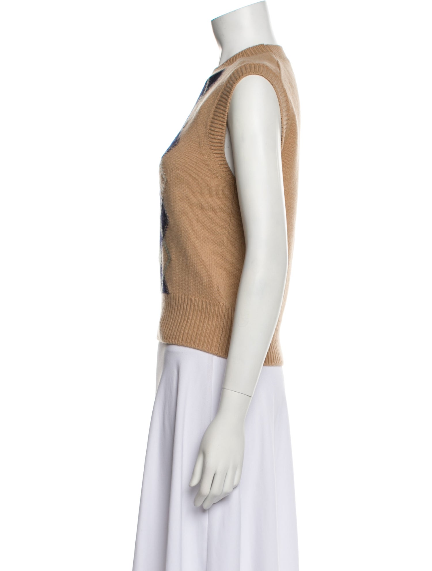 AMI Alexandre Mattiussi Merino Wool Printed Vest