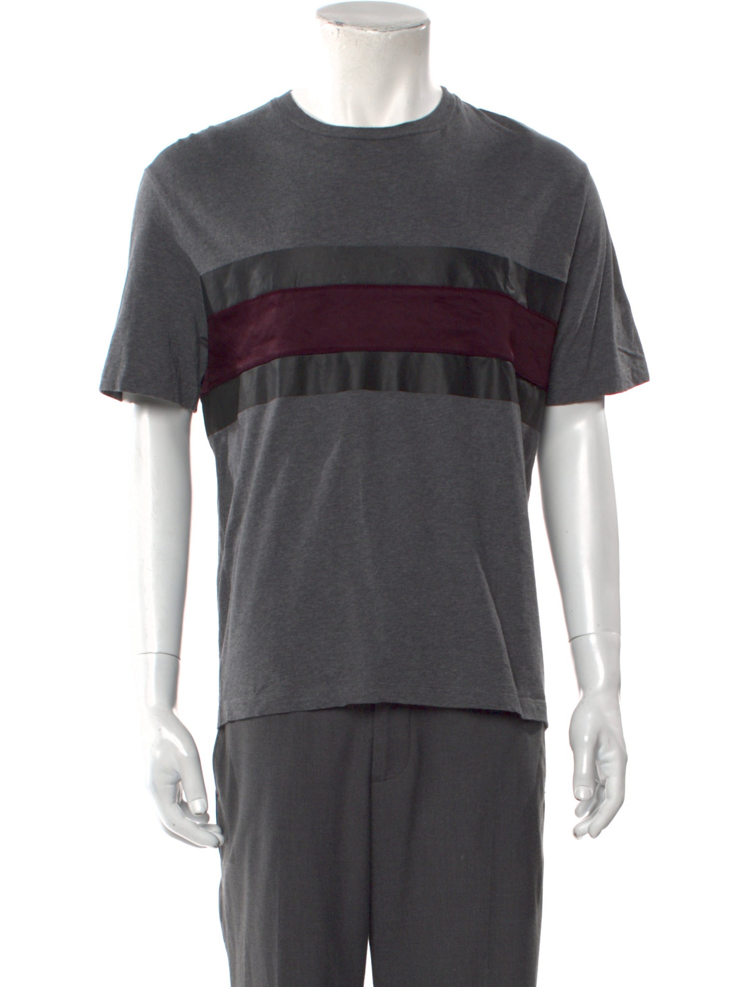 AMI Striped Crew Neck T-Shirt
