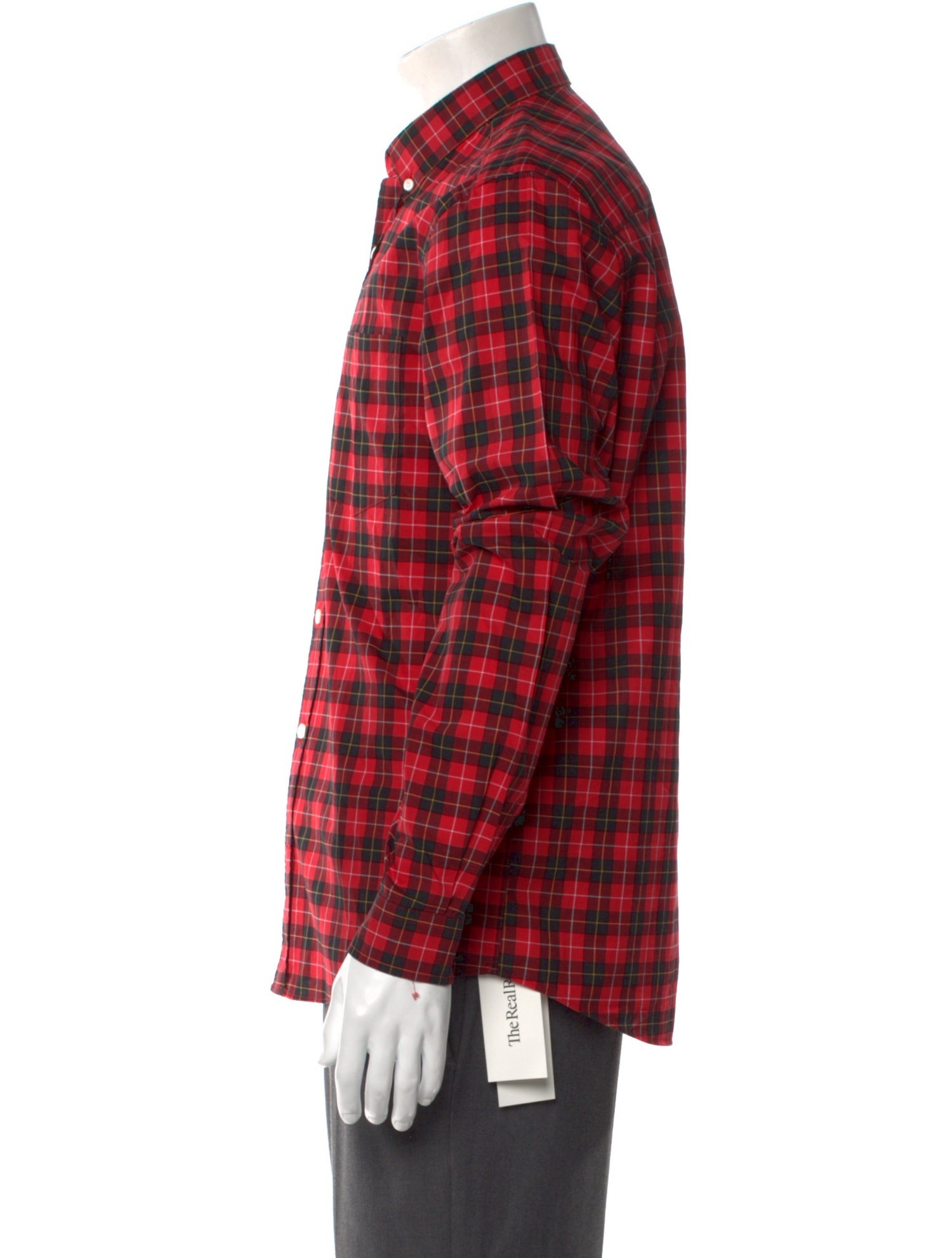 AMI Plaid Print Long Sleeve Shirt