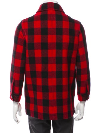 AMI Virgin Wool Plaid Print Jacket