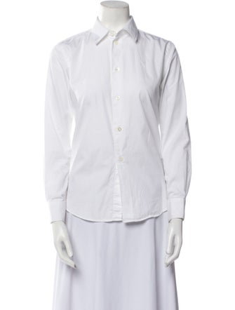 AMI Long Sleeve Button-Up Top