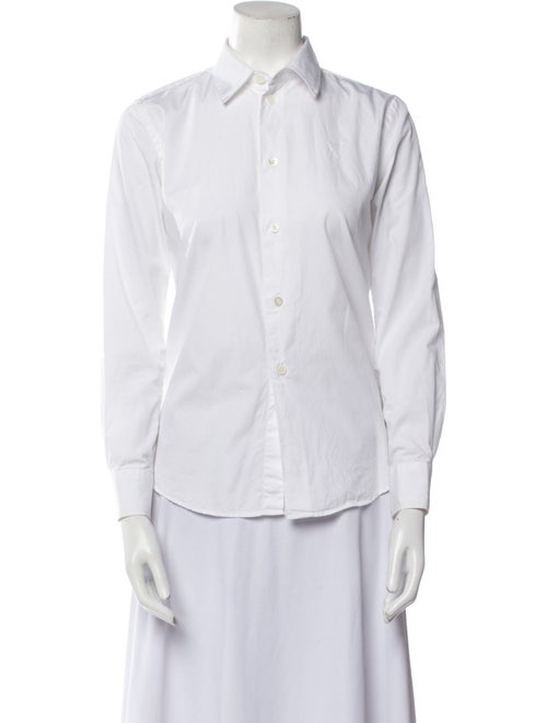 AMI Long Sleeve Button-Up Top