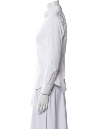 AMI Long Sleeve Button-Up Top