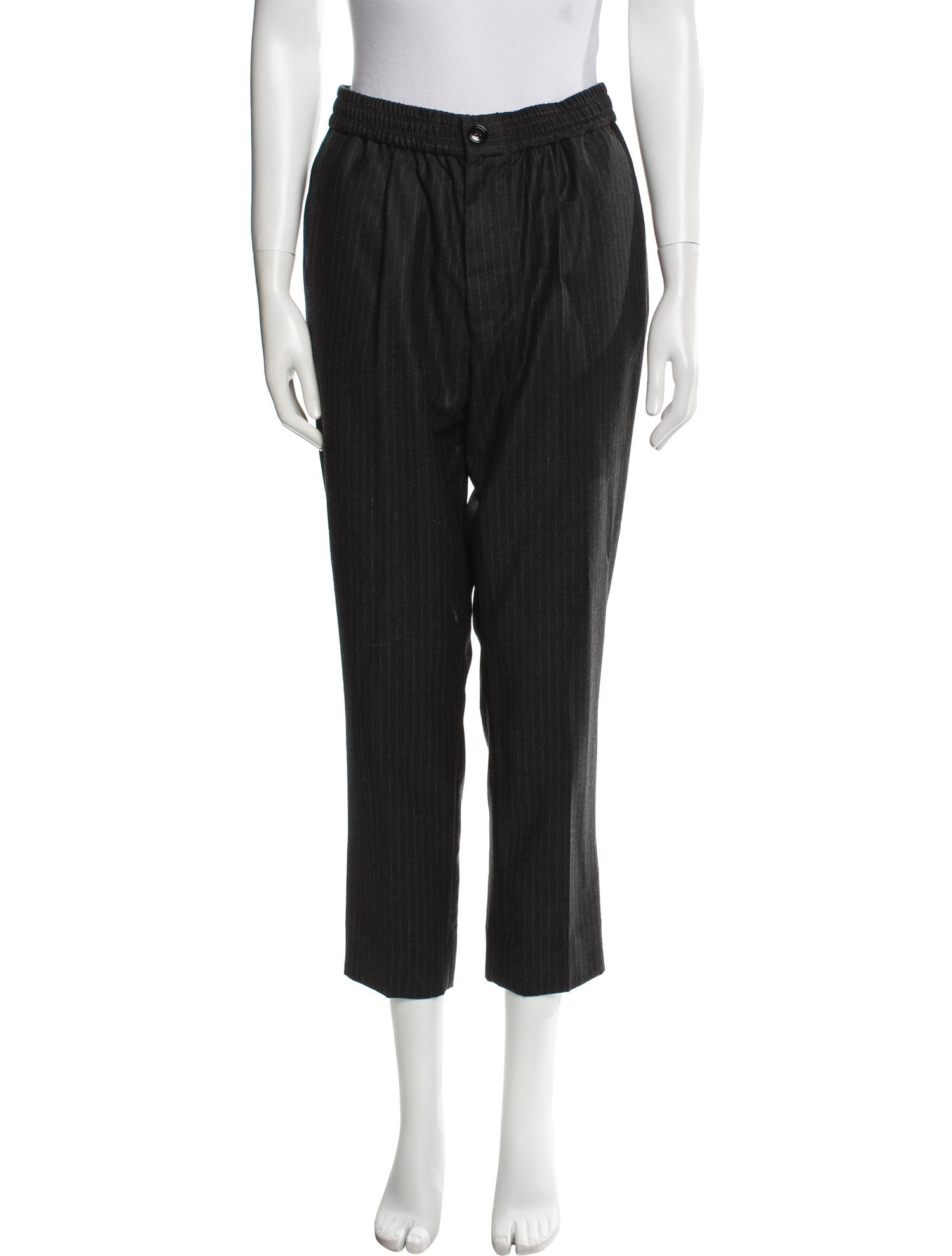 AMI Virgin Wool Straight Leg Pants