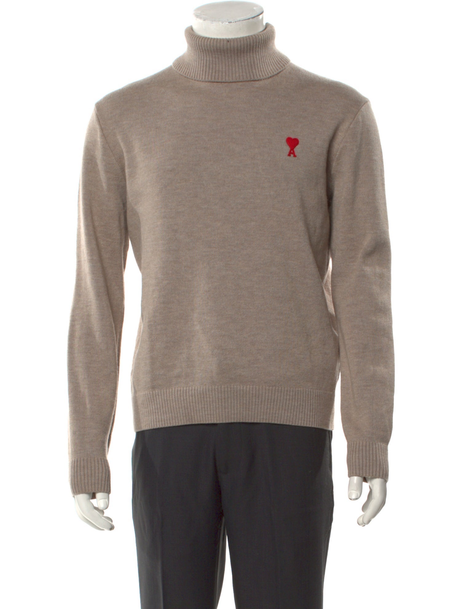 AMI Merino Wool Graphic Print Pullover