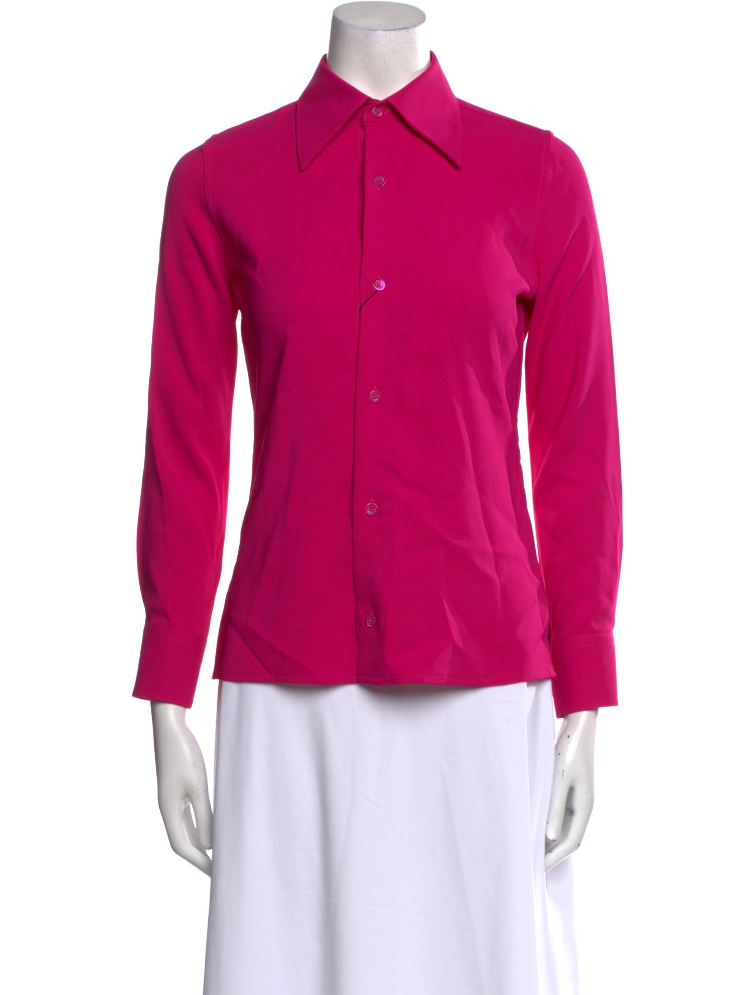 AMI Three-Quarter Sleeve Button-Up Top w/ Tags