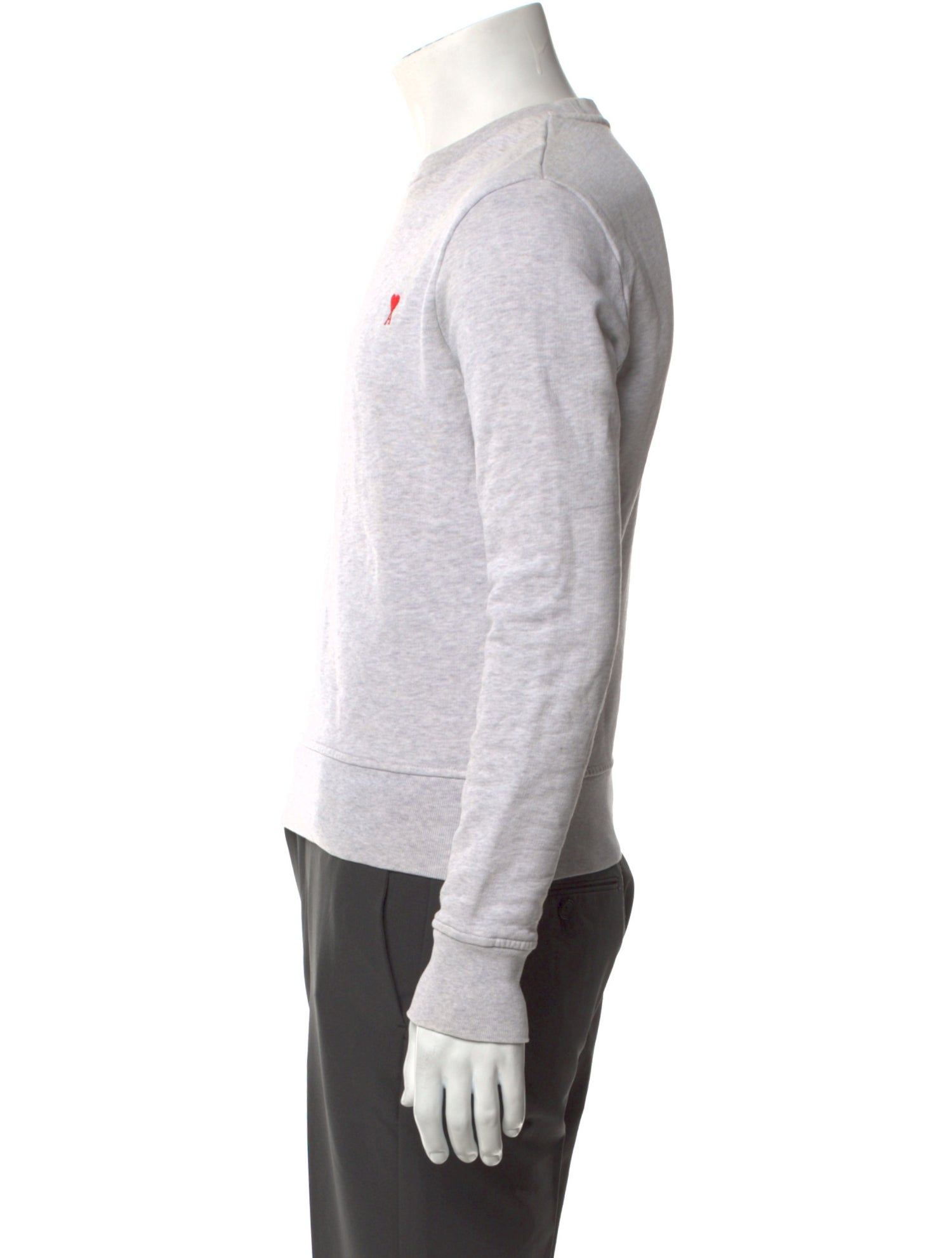 AMI Scoop Neck Long Sleeve Sweatshirt