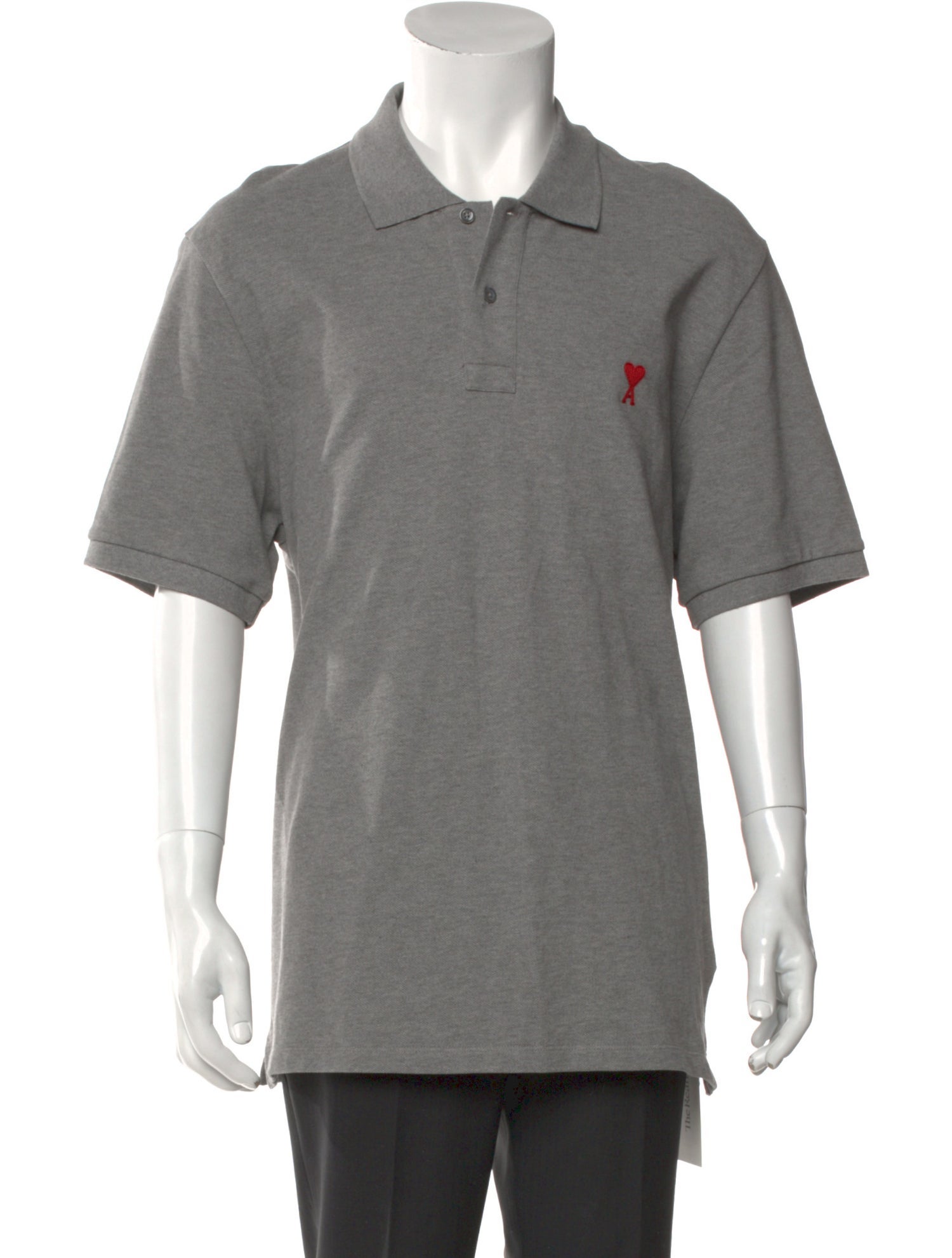 AMI Collar Short Sleeve Polo Shirt
