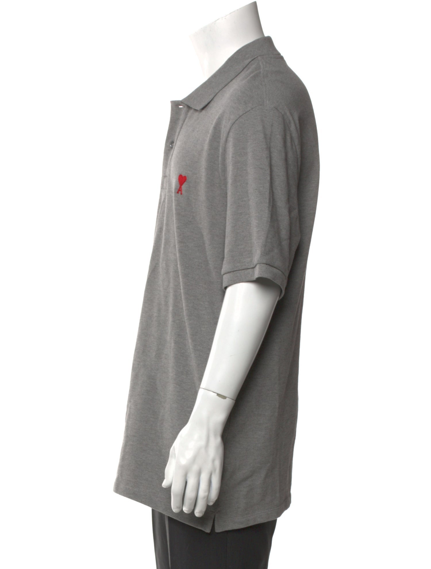 AMI Collar Short Sleeve Polo Shirt