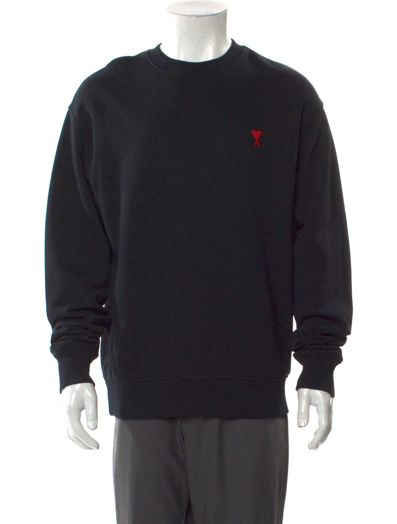 AMI Crew Neck Long Sleeve Sweatshirt