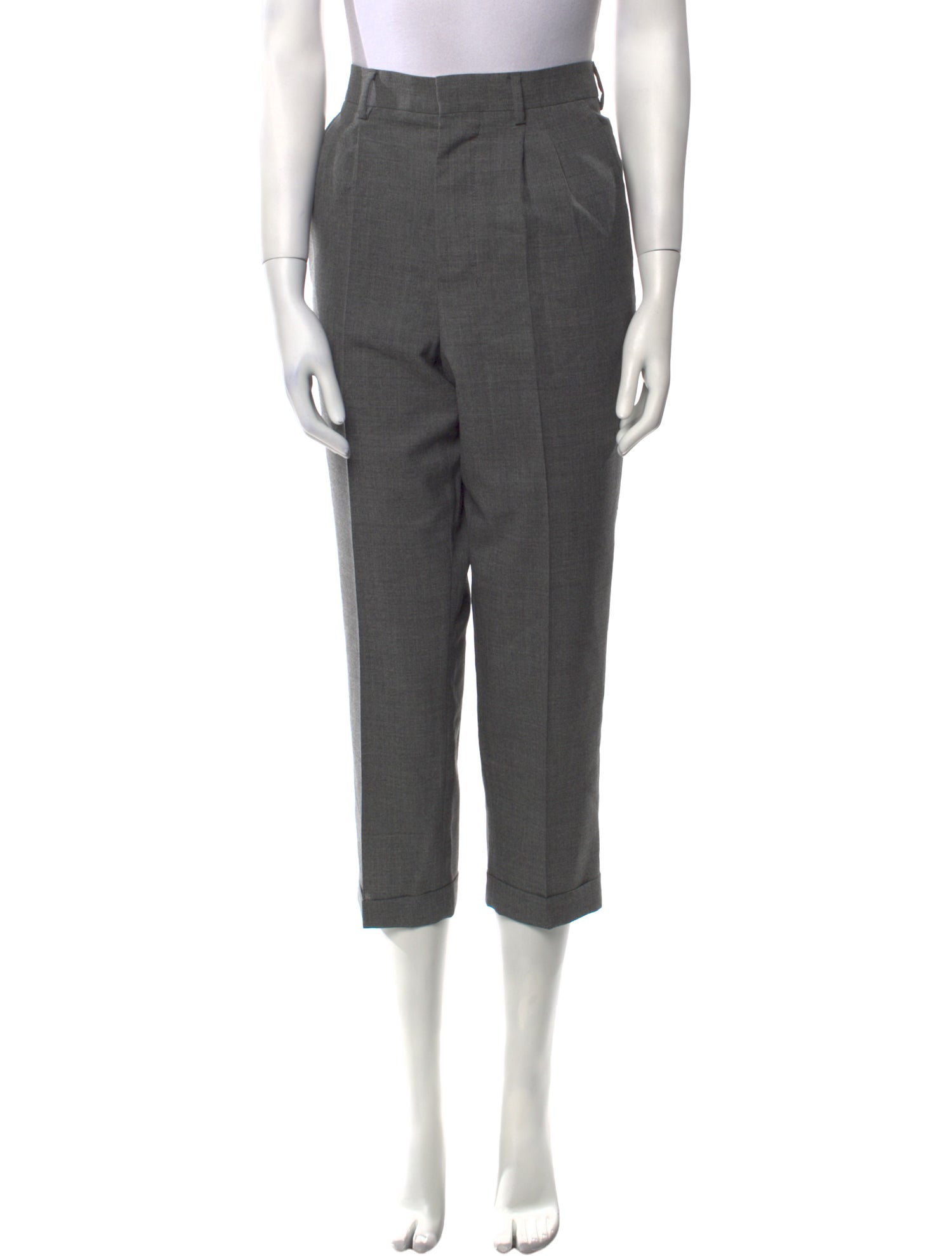 AMI Virgin Wool Straight Leg Pants