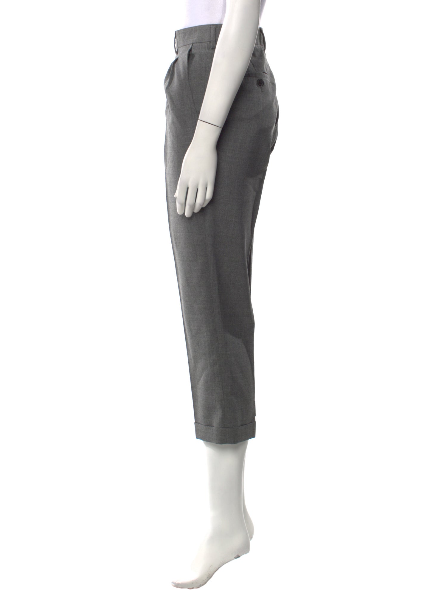 AMI Virgin Wool Straight Leg Pants