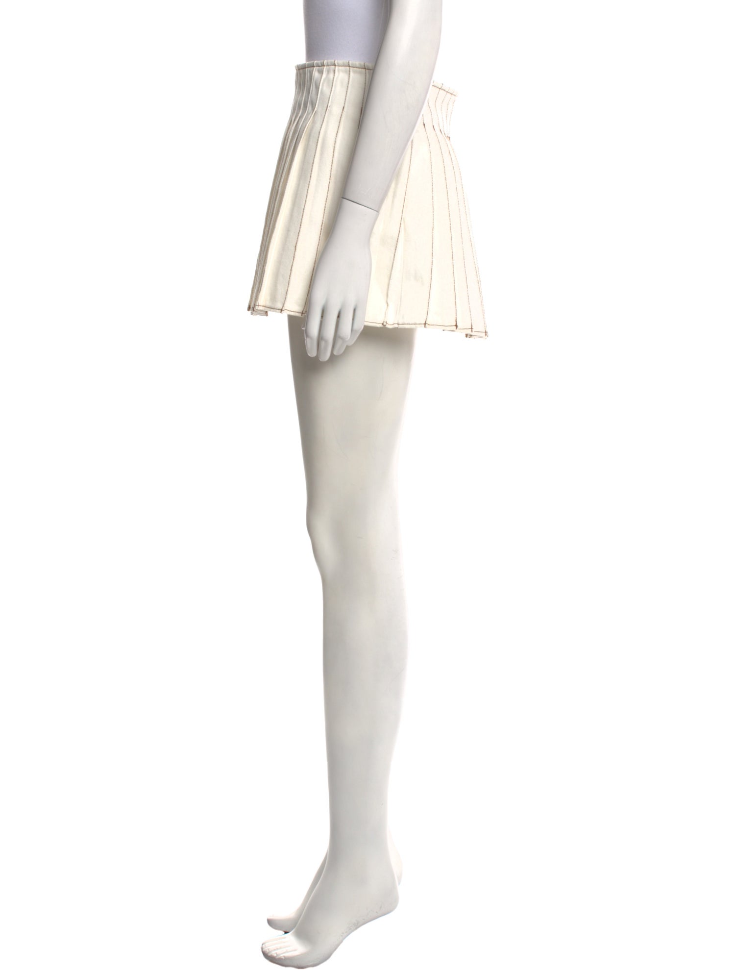 AMI Striped Mini Skirt