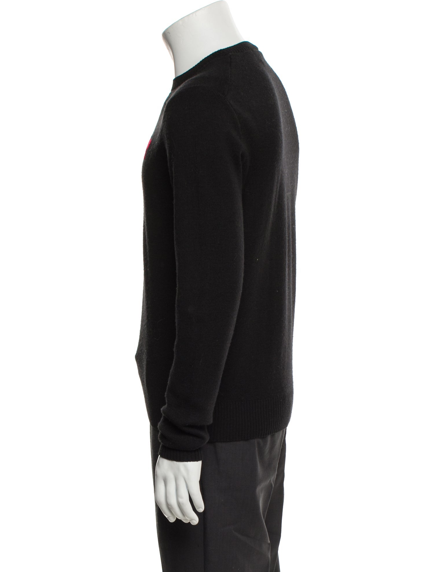 AMI Merino Wool Graphic Print Pullover