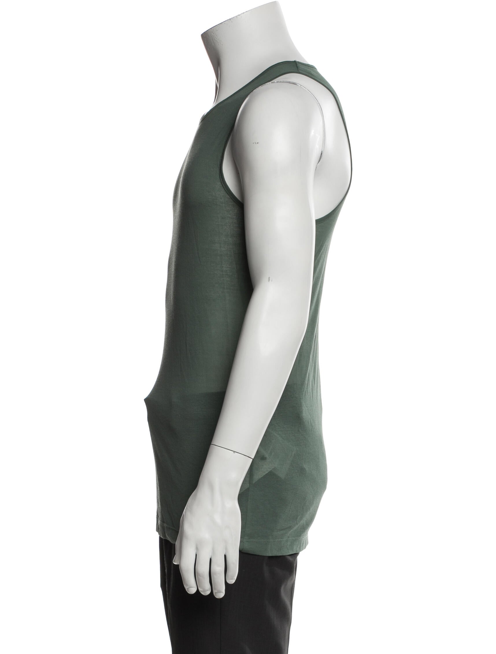AMI Scoop Neck Sleeveless T-Shirt