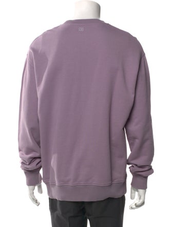 AMI Graphic Print Crew Neck Pullover