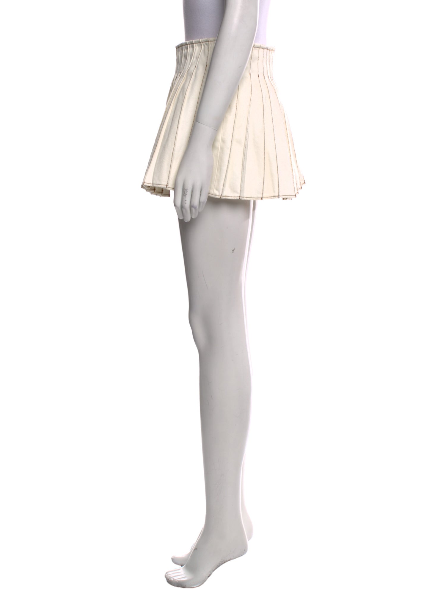 AMI Pleated Accents Mini Skirt w/ Tags