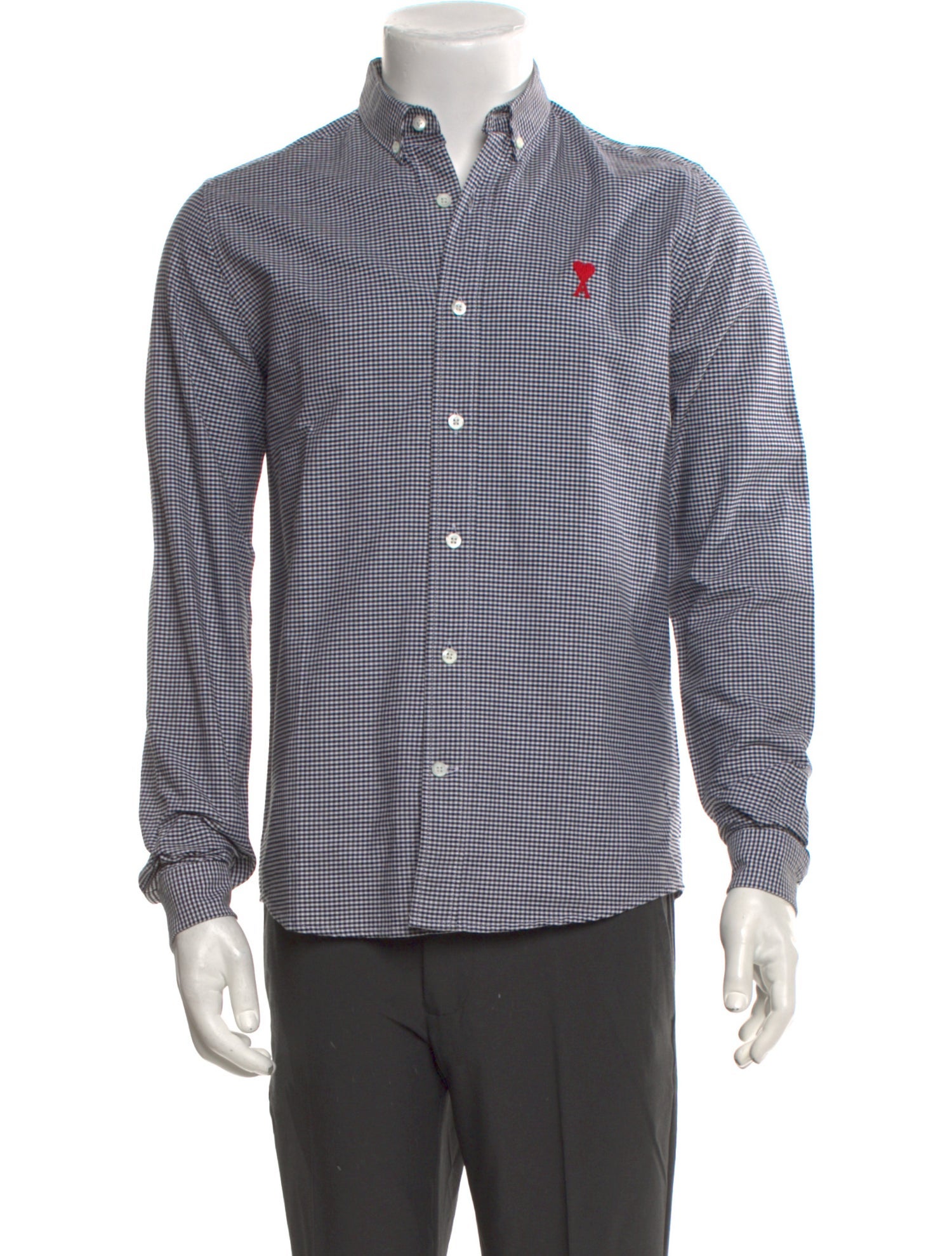 AMI Striped Long Sleeve Shirt