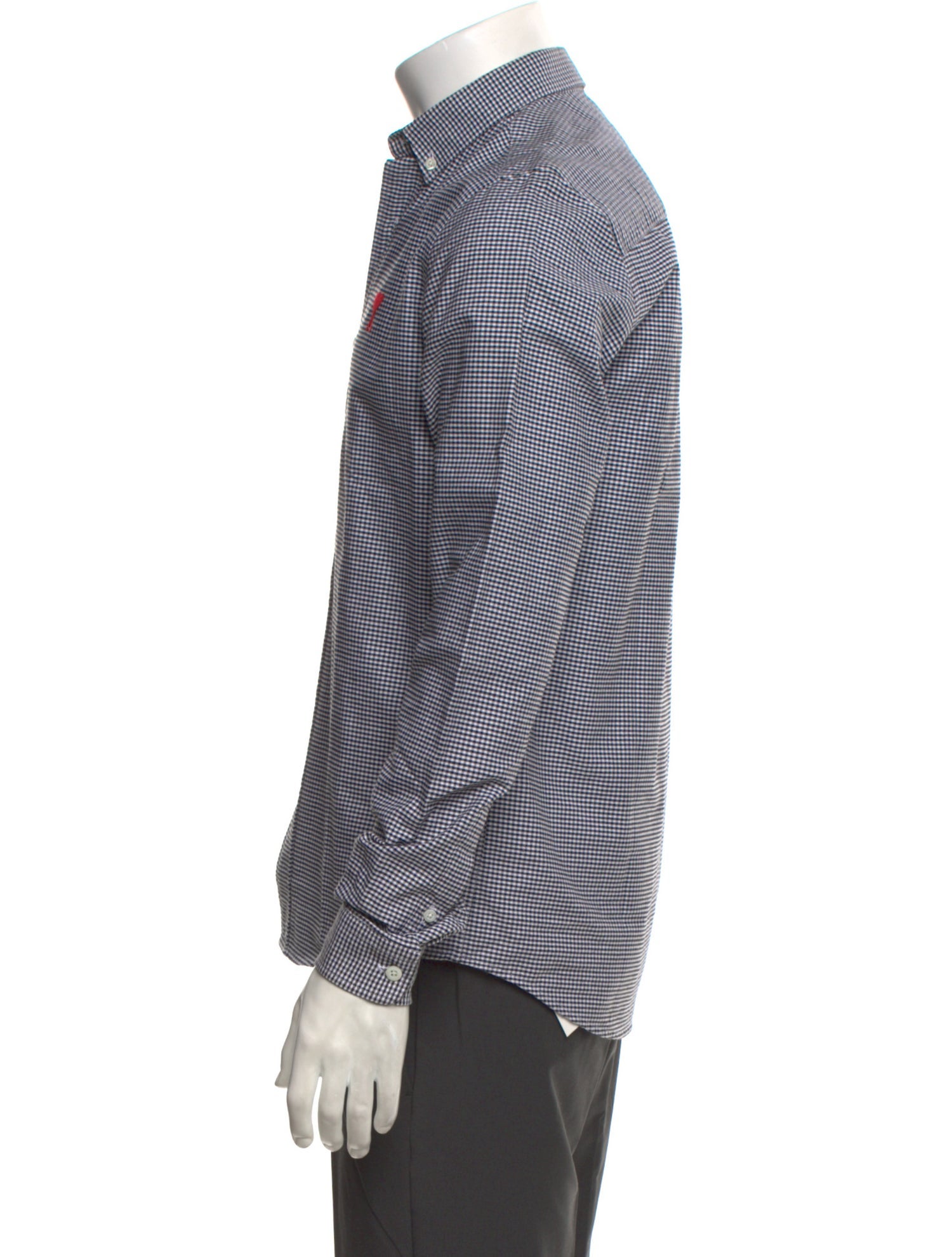 AMI Striped Long Sleeve Shirt