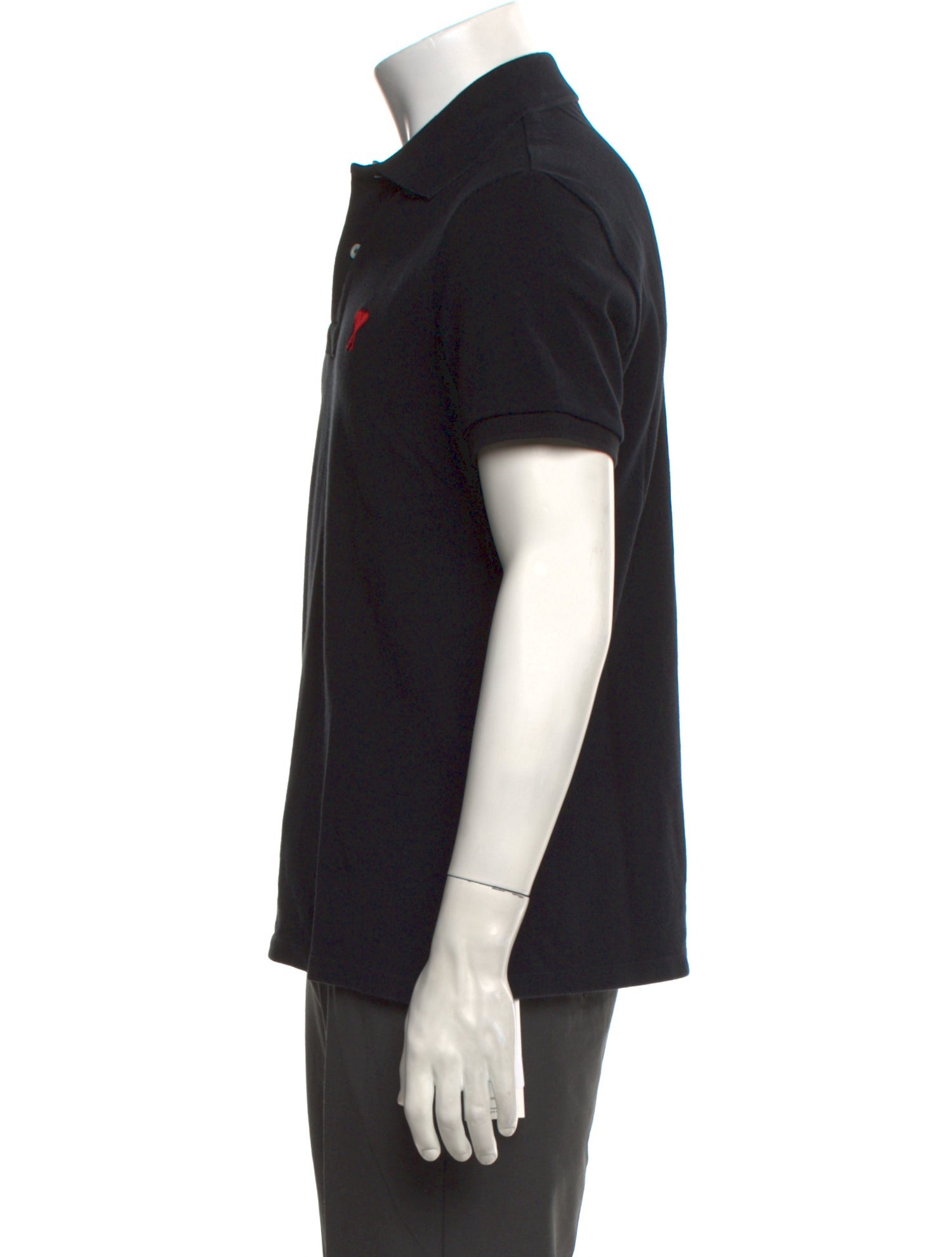 AMI Collar Short Sleeve Polo Shirt