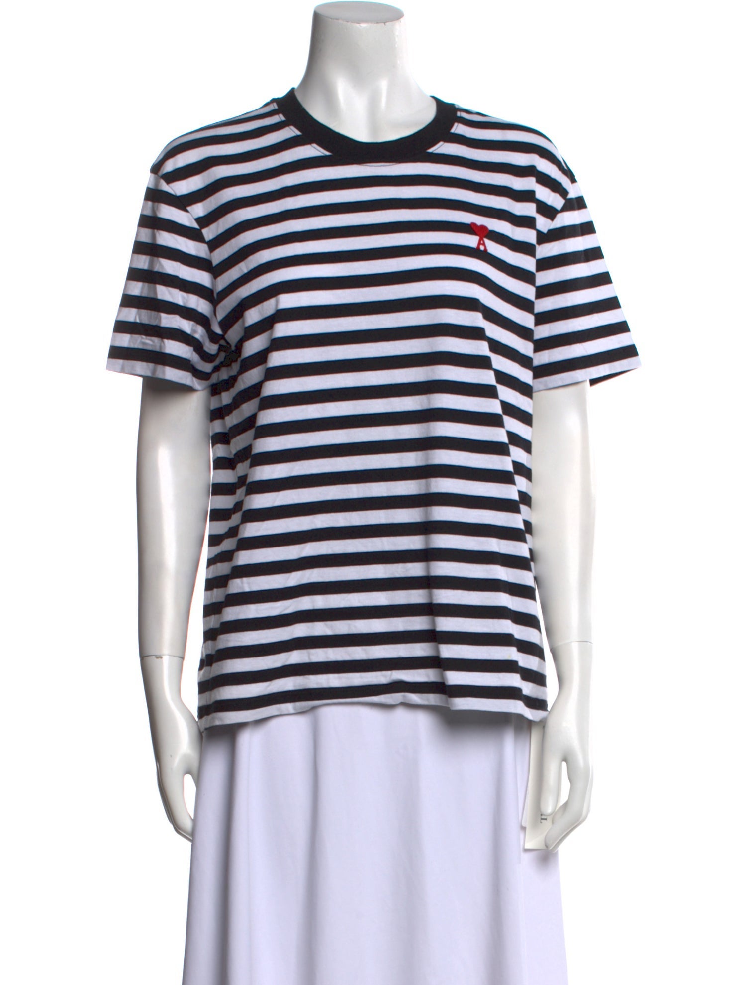 AMI Striped Crew Neck T-Shirt