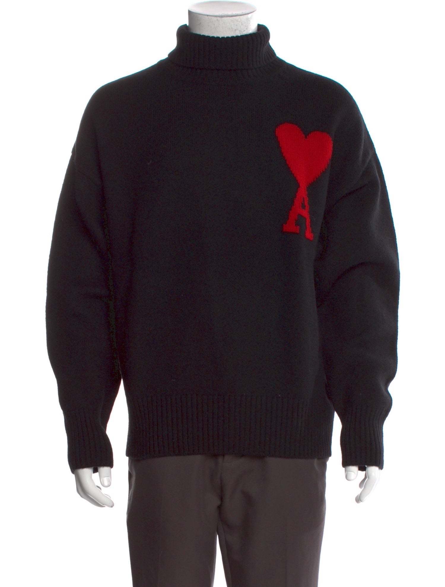 AMI Virgin Wool Graphic Print Pullover w/ Tags