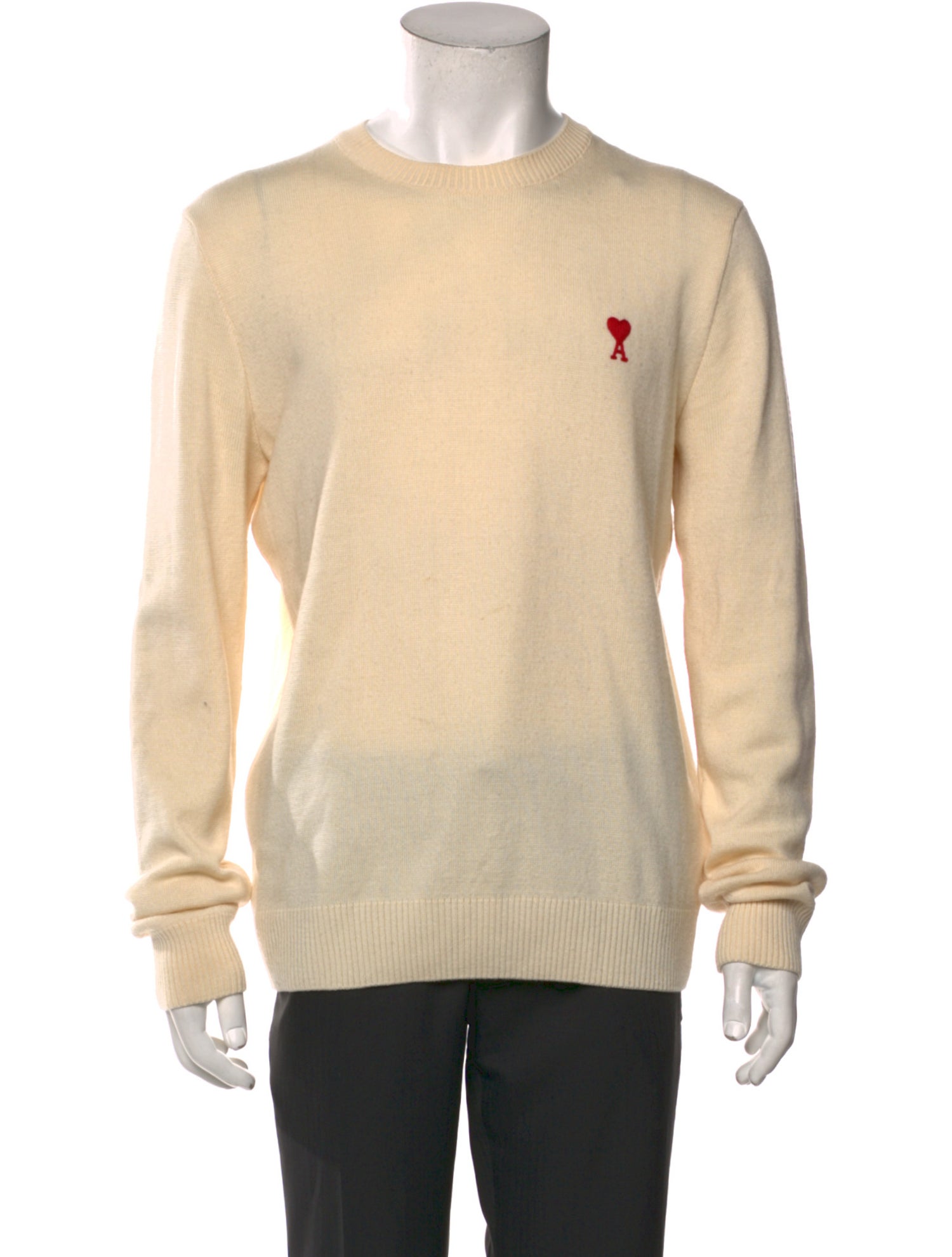 AMI Merino Wool Crew Neck Pullover