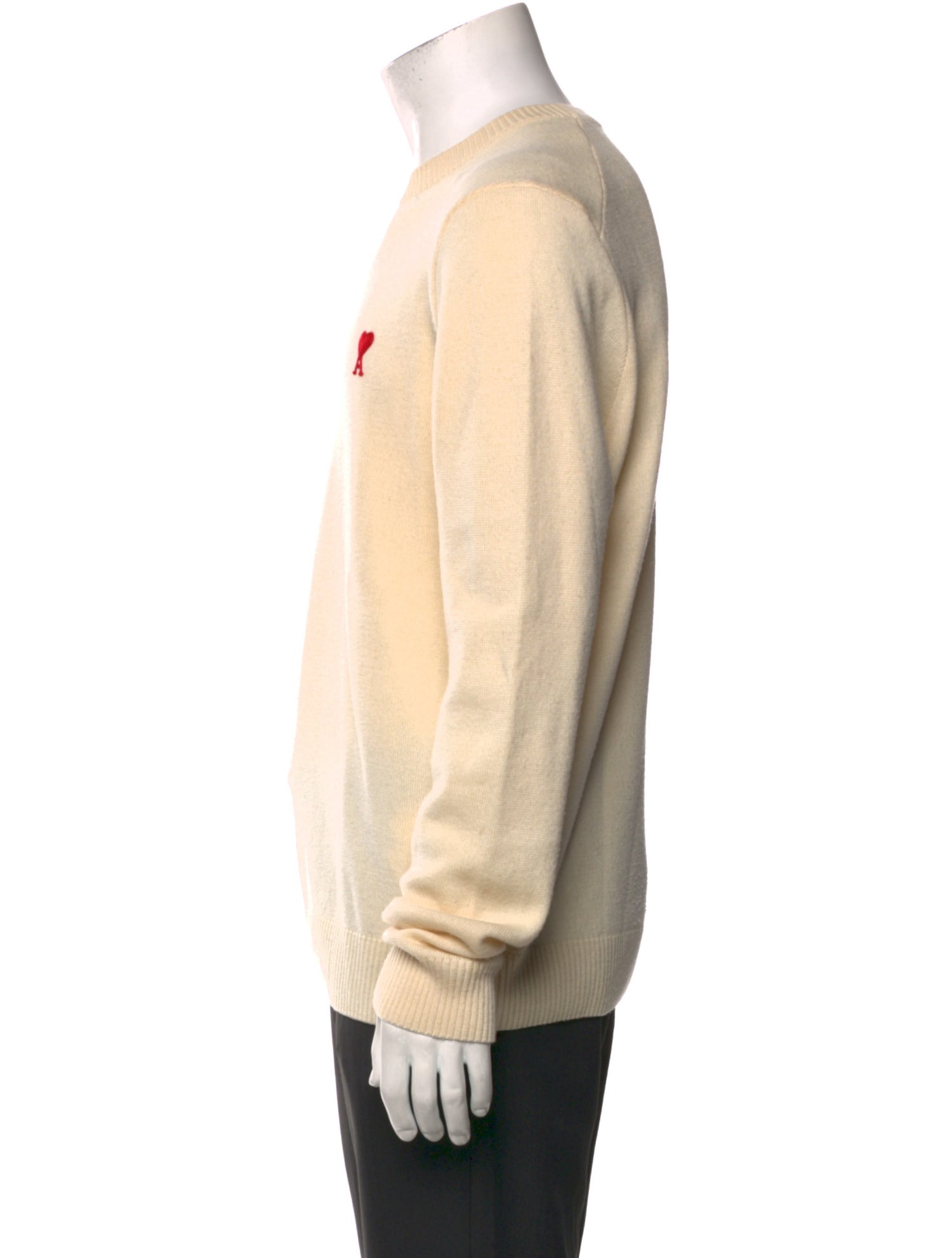 AMI Merino Wool Crew Neck Pullover