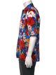 AMI Floral Print Short Sleeve Shirt