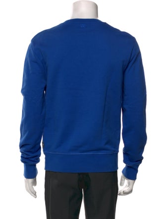 AMI Graphic Print Crew Neck Pullover