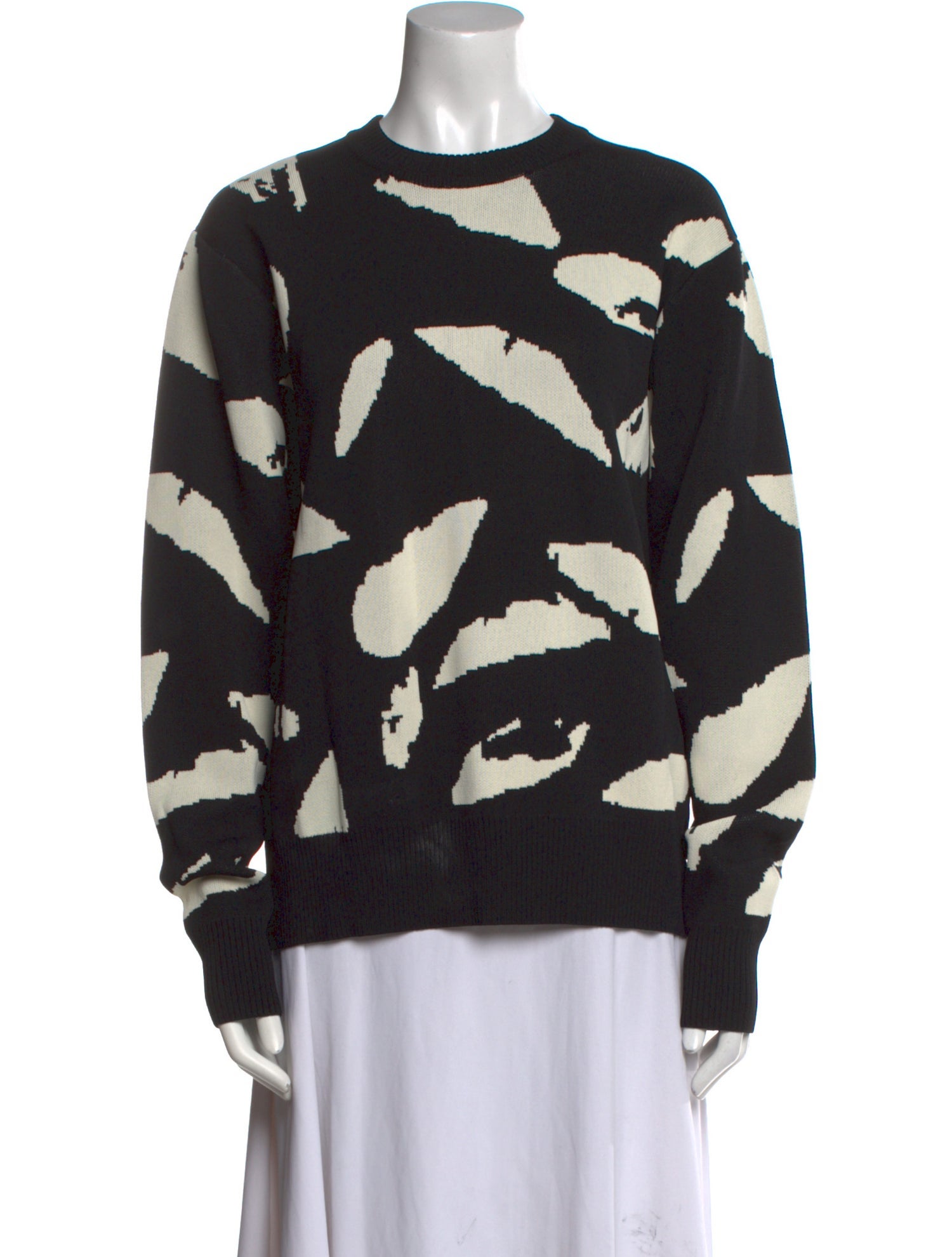 AMI Printed Crew Neck Sweatshirt