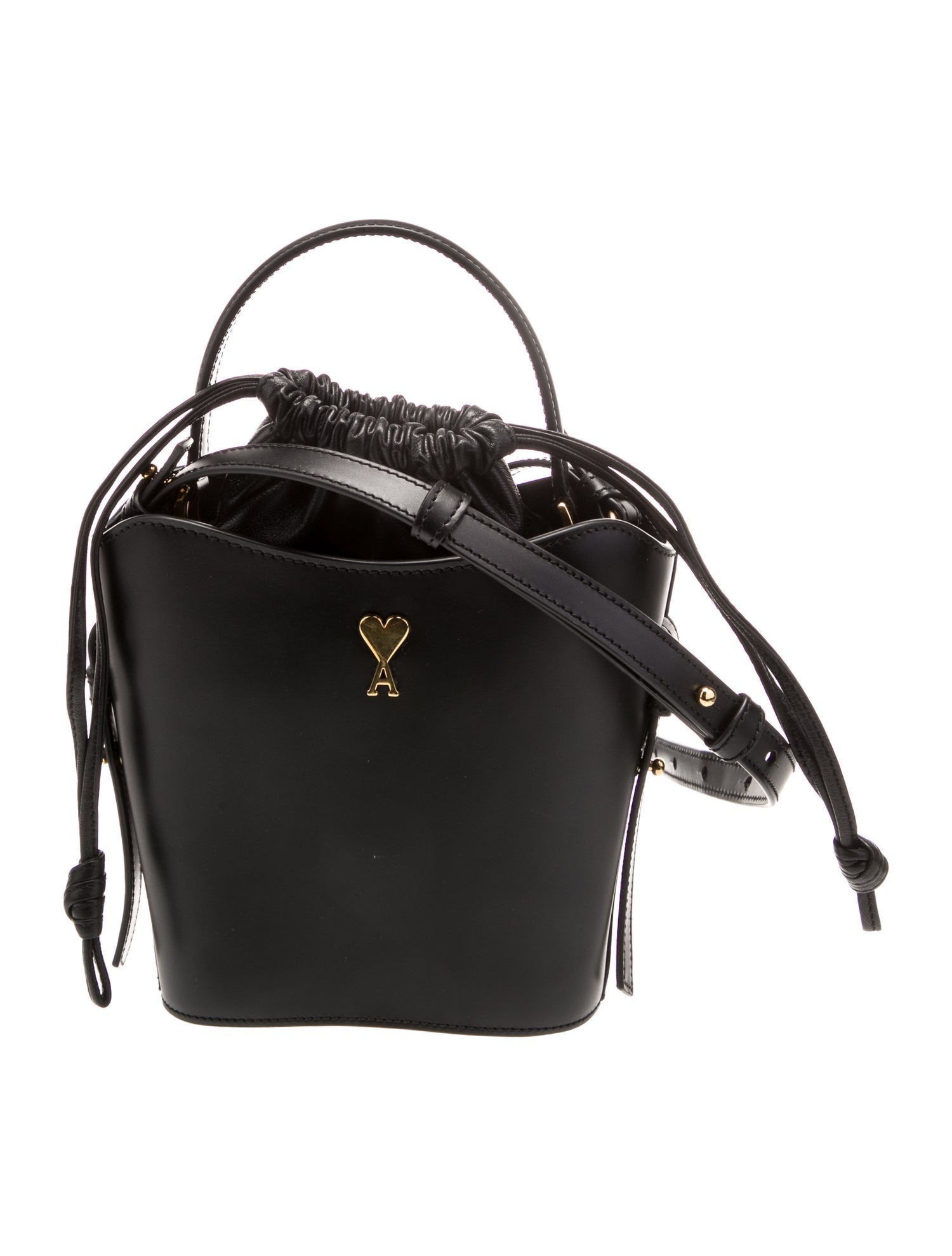 AMI Leather Bucket Bag