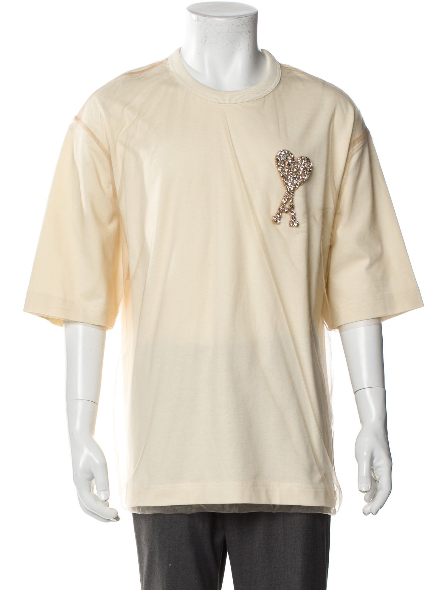 AMI Graphic Print Crew Neck T-Shirt