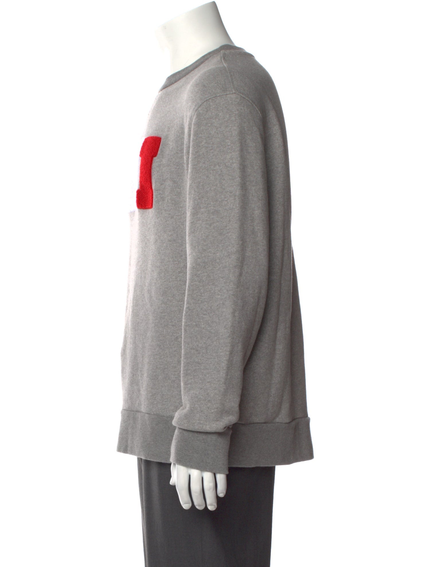 AMI Graphic Print Crew Neck Sweatshirt