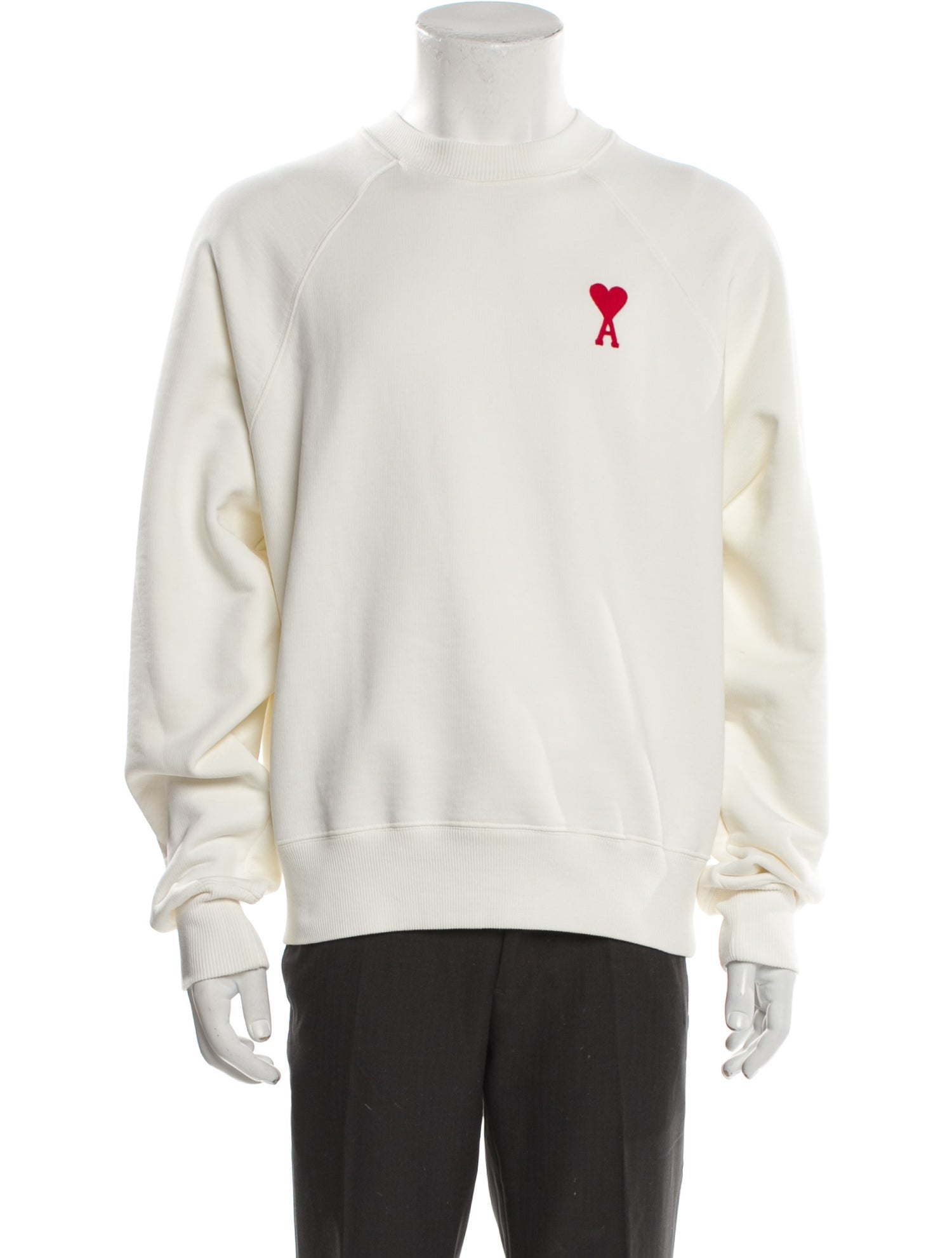 AMI Graphic Print Turtleneck Pullover