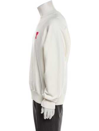 AMI Graphic Print Turtleneck Pullover