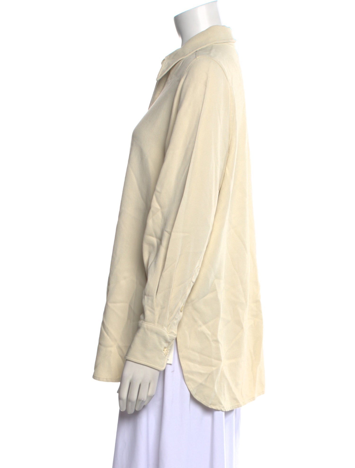 AMI Long Sleeve Button-Up Top