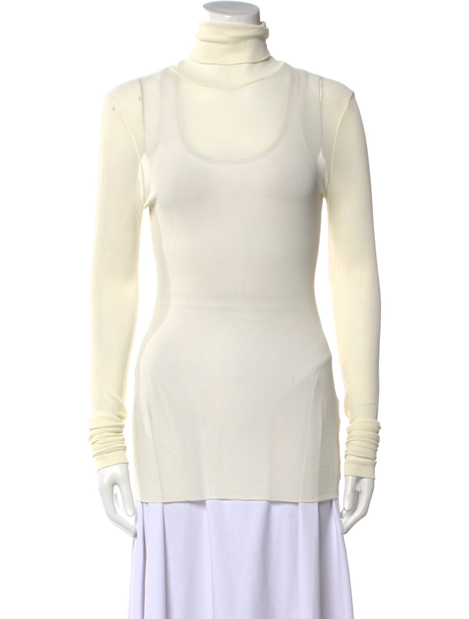 AMI Turtleneck Long Sleeve Top